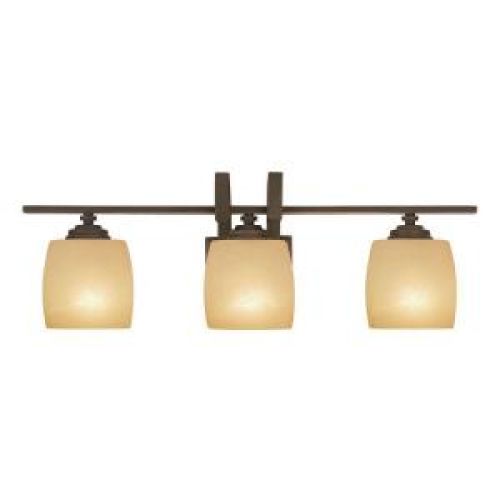 Hampton Bay 3-Light Bronze Bath Light