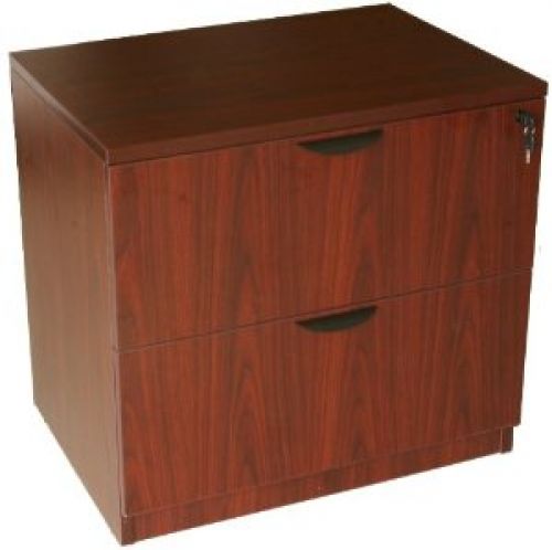 Boss 2-Drawer Lateral File, Mahogany