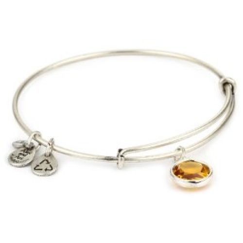 Alex and Ani "Bangle Bracelet Bar" Topaz Crystal Chanel Bangle Bracelet