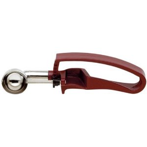 Zeroll Universal Small EZ Disher Food/Ice Cream Scoop, Burgundy