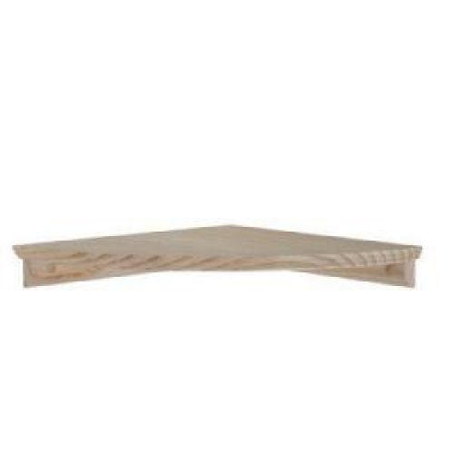 Mural 12" Radius x 5/8" Floating Corner Shelf