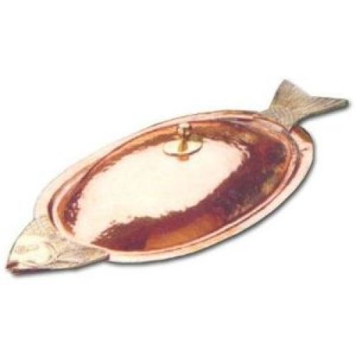 Old Dutch 22" x 9Ã‚Â¼" x 5" Solid Copper Covered Fish Platter