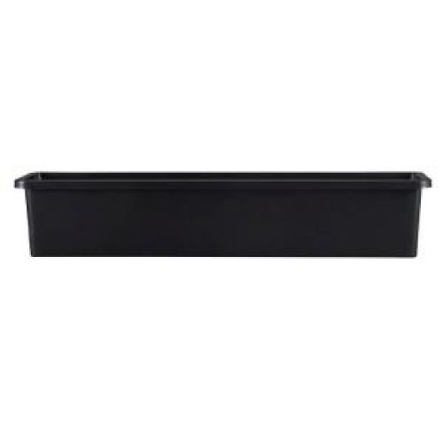 30 in. Black Plastic Window Box Liner