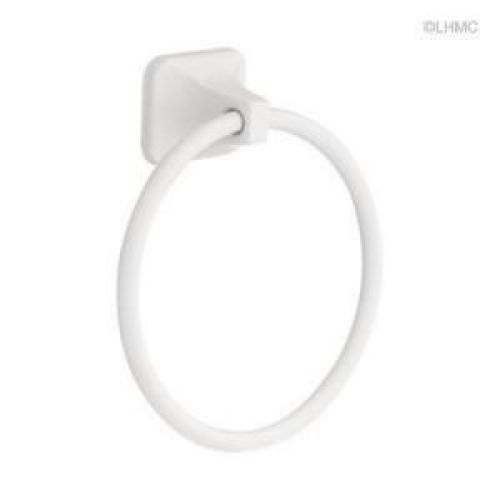 Franklin Brass Futura Towel Ring in White