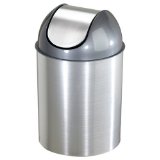 Umbra Mezzo Trash Can, Nickel