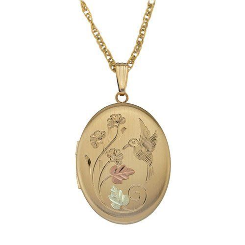 Black Hills Gold Gold-filled Hummingbird Locket