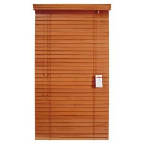 Home Decorators Collection 26 in. X 64 in. 2 in. Wood Blind Golden Oak
