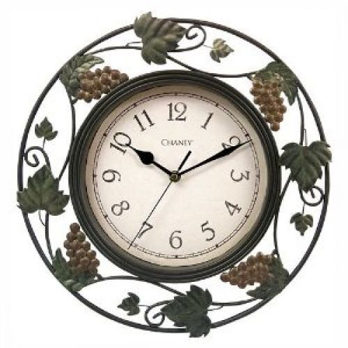 Chaney Instrument Grapes Wall Clock