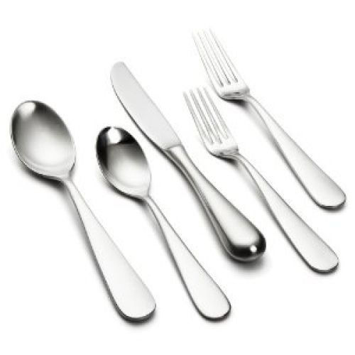 Yamazaki Median 45-Piece Stainless-Steel Flatware Set, Service for 8