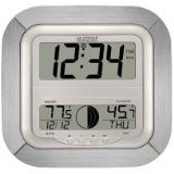 La Crosse Technology WS-8418AL-IT Atomic Digital Wall Clock with Moon Phase