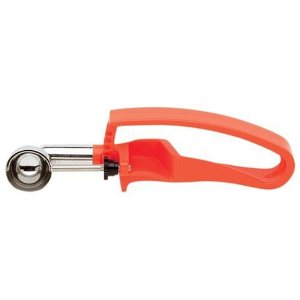 Zeroll Universal Small EZ Disher Food/Ice Cream Scoop, Orange