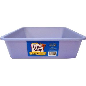 Fresh Kitty Frosted Litter Pan, Blue, Green, Purple