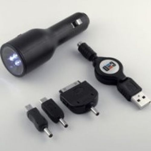 12-volt Charger W/ Usb Port & Led Light