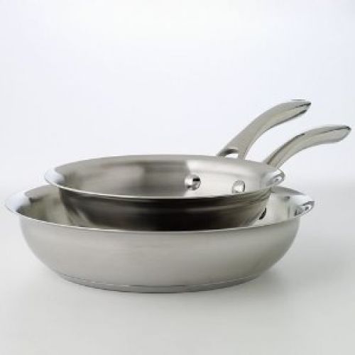 Food Network 2-pc. Stainless Steel Skillet Set