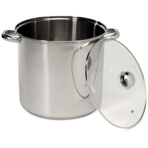 Excelsteel 16 Quart Stainless Steel Stockpot With Encapsulated Base