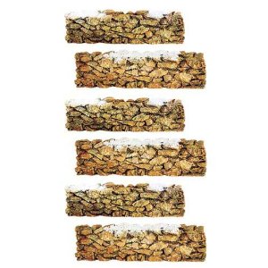 Department 56 Village Stone Wall, Resin, Set of 6