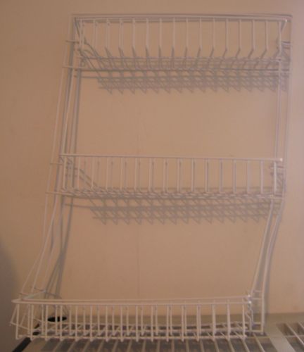 Storage Dynamics 5-Foot Vinyl Covered Steel Over door Storage Basket Rack