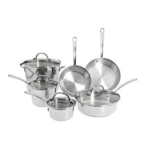 Farberware Millennium Tulip Shaped 10-Piece Set, Stainless