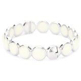 Andrew Hamilton Crawford "Caviar" White Bangle Bracelet