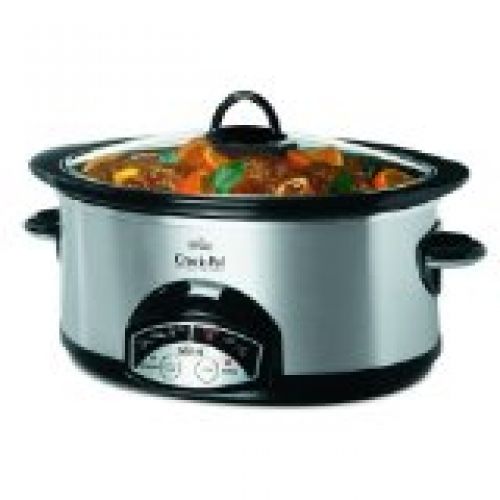 Crock-Pot SCVP600-SS 6-Quart Smart-Pot Programmable Slow Cooker, Stainless Steel